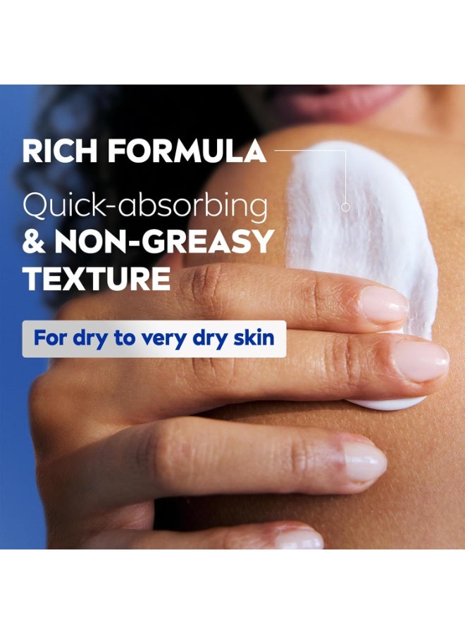 Nivea Rich Nourishing Body Lotion (400ml), Rich 72H Hydration Moisturiser for Dry Skin Made with Deep Moisture Serum and Almond Oil, Intensive Hydration Body Lotion - Image 5
